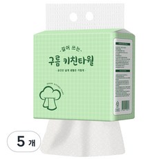 구름키친타올 천연펄프 걸어쓰는 뽑아쓰는 키친타올, 5개, 180매