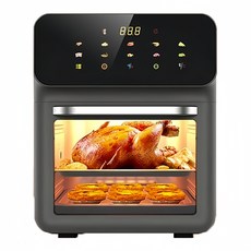 오븐형 에어프라이어 스마트 오븐 원터치 초대용량 12L, 다크그레이