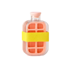 零接觸冰格水壺 贈吸管/紮帶 按壓式製冰盒 冰塊杯 冰壺 冰盒模具 冰塊水壺 冰格杯 製冰盒, 1個, 500ml