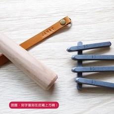 WoodMan 牛皮頸繩 識別證掛繩 證件夾頸繩 真皮掛繩 可 英文名字, 1個, 簡約款可免費刻字,石榴紅, 石榴紅