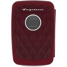 [포르르] 프리기데어 미니 휴대용 컴팩트 개인용 쿨러 냉장고 4리터 용량으로 12온스 캔 6개 100% 프리온 프리 및 가정용 콘센트용 플러그 포함 - azure 블루투스, Red