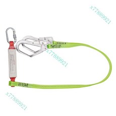 高空作業安全繩耐磨工地施工保險帶防墜落, 雙鉤帶緩衝-織帶款, 1個