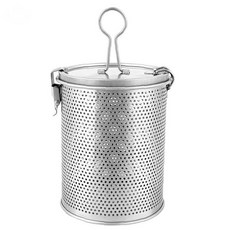 스테인리스 육수 거름망 2호 원형 손잡이형 주방 조리 국물 우려내기 업소용 식당, 1개