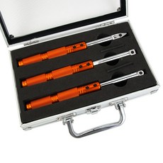 台灣製 木工車刀組 鎢鋼刀片 三件式 適用於車床加工, 詳見包裝