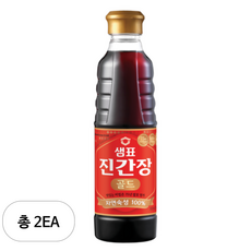 샘표 진간장 골드, 500ml, 2개