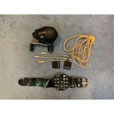 漁具組 釣魚配件 捲線器 魚鉤 彈性繩 皮革腕帶, 彈弓野營者射魚套裝魚鏢飛鯊射魚器魚箭魚封閉式漁輪鏢魚器魚叉, 1個