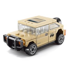 [알꿀밤-호환블럭-교통] E오프로드 샌드 허머 자동차, 1개