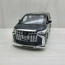 CHE ZHI 豐田 埃爾法 TOYOTA ALPHARD 1:32 黑色 合金聲光模型車, 1個