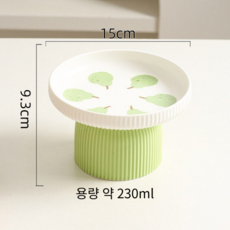 밥그릇 고양이 도자기 애완용 물 강아지, 1개, 옵션3