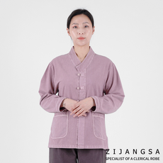 [20061] (남여공용) 20수 2번 V 저고리 / 상의 셔츠 거사님 보살님 생활한복 개량한복 법복 절복 단체복 지장사