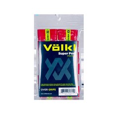 Volkl 슈퍼 천공 그립 | 면 | 오버랩 | 고성능 테니스 그립, 12 Pack, 12 Pack, 1개