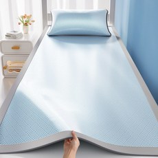 리진 여름용 냉감 매트 멀티싱글 (90X200cm), 블루