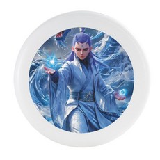 哪吒敖丙 兒童夜光運動飛盤 可迴旋髮光飛碟 戶外休閒運動, 1個, 運動款 敖丙 20CM白色飛盤