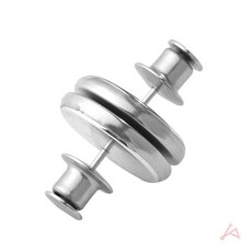 EVERYBO 자석 커튼 홀더 커튼밴드 자석타이백, 실버, 1개