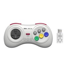 8Bitdo 블루투스 무선 게임 패드 M30 화이트, White, 1개