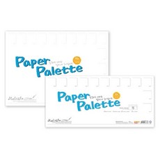 말리스타 종이파레트 (MSP-M) 20매 370x175mm 수채화 아크릴 유화 미술용품, MSP-M (20매)