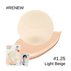 THE SAEM CONCEALER CUSHION RENEW 完美遮瑕氣墊, 1個, 完美遮瑕氣墊 禮盒組#1.25(6947