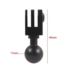 Gopro 액션 카메라 용 17mm 볼 헤드 어댑터 클립 마운트 더블 소켓 1/4 나사 변환기, 01 자동, 01 China Mainland, 09 Mount A for gopro