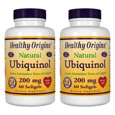 Healthy Origins 還原型輔酶Q10軟膠囊 200mg, 2罐, 60顆