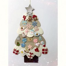 不織布聖誕樹 DIY材料包 居家佈置, B款(附3米串燈 )