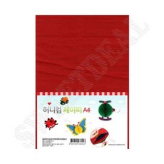 허니컴페이퍼 A4 혼합 1P 아동미술재료 유아만들기재료