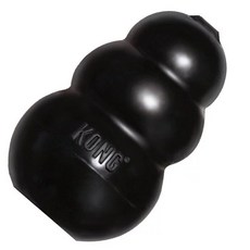 【KONG】葫蘆玩具/玩具用果醬 寵物玩具 狗狗耐咬橡膠藏食玩具 聖誕交換禮物, 黑葫蘆, 1個