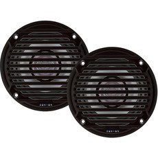 154392 Jensen MS5006BR 블랙 13.3cm(5.25인치) 듀얼 콘 방수 스피커, 154392 Jensen MS5006BR 블랙 13.3
