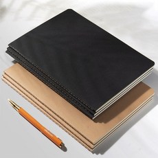 일상기록 공용노트 크라프트 줄 A5 36매 2color 사무용 학생용, 브라운