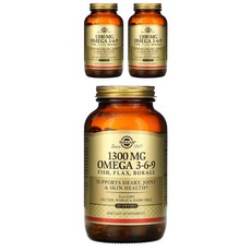 SOLGAR EFA Omega 3-6-9軟膠囊 1300mg, 120顆, 3罐
