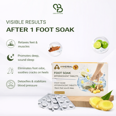 ANHERBAL 진저 오일 족욕 발포제, 4g, 1개, 12개입