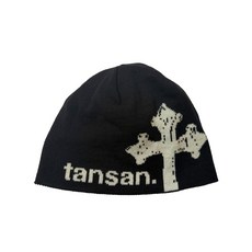 TANSANMAGNESIUM 자카드 크로스 비니 (블랙)