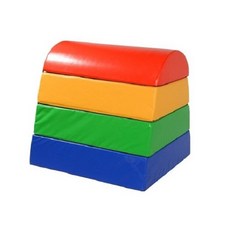 Fitek 鞍馬跳箱 現貨 軟式四層跳馬 鞍馬式跳箱 體操鞍馬軟體跳箱 健身彈跳箱 親子體能訓練, 1個