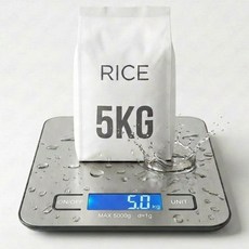 위드밸류 정밀 측정 디지털 주방저울, WV-5K01, 퓨어실버, 5kg