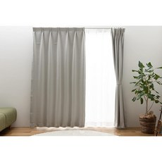 Univer 유니베르 1급 암막 커튼 세트 레이스 포함 150x200cm 2장 라이트그레이