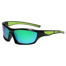 HOHO 선글라스 고글 러닝 스포츠 안경, 그린, 1개