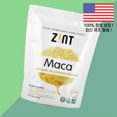 진트 젤라틴화 마카 파우더 가루 분말 16온스 454g Zint Organic 젤라틴ized Maca Powder 16oz