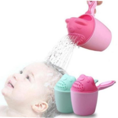 아기 머리 씻기 조리개 목욕 바가지 욕실 물바가지 목욕바가지 출산준비 출산용품, 블루