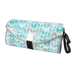 휴대용 접이식 아기 기저귀 교환 패드 여행 필수 방수 설계, 1개, 작은 단풍잎