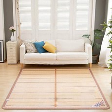 ICINOO 竹床褥墊大號 195X150cm 涼爽夏季床褥墊, 竹蓆