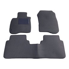 HONDA CRV 專用汽車腳踏墊, 黑底紅邊, 17-23年 CRV 5代【駕駛座一塊】