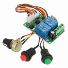 PWM DC 모터 속도 조절기 - 6V~24V 정/역회전 스위치 & 부드러운 정밀 속도 제어, 1개