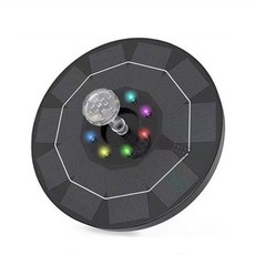 噴泉 LED燈光庭院裝飾 多種噴頭環保節能, 太陽能蓄電款-彩燈