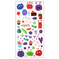 bmk KC인증 어린이 타투스티커 50종 귀여운 캐릭터 아동타투스티커, 1개, TC25