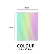 신제품 판매 열차단 텔레스코픽 창문 수축형 롤러 루버 커튼, 50 * 125CM, 1개