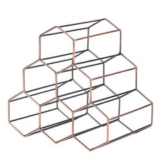 와인 스탠드 선반 홀더 가구 홈바 디스플레이 제품 랙 스탠드형, 2.청동 벌집 와인랙