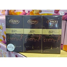CEMOI 82% 黑巧克力 6入禮盒, 100g, 6個