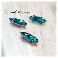 비즈라이프 3*11mm 뽀트 캡보석 30개, 1봉, 에메랄드