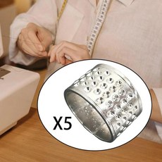 재봉용 골무 손바느질용 금속 바늘질 퀼팅 공예 자수 용품용 손가락 끝, 1개, 기본