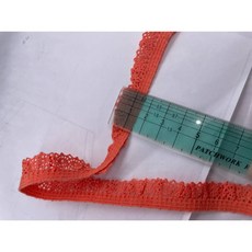 愛心手工材料鋪 蕾絲花邊 彈性花邊 1.5公分棉線花邊 單面花邊 拼布材料, 1個, 彈性花邊1碼