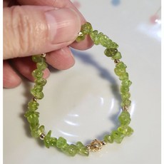 橄欖石手鍊 原石碎石水晶設計款手鍊，天然玉石時尚配飾特賣